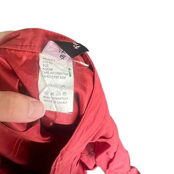 Vintage Tiered Coral Skirt | Y2K Boho Embroidered Cotton Asymmetrical Medium - Picture 4 of 6